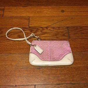Coach signature wristlet